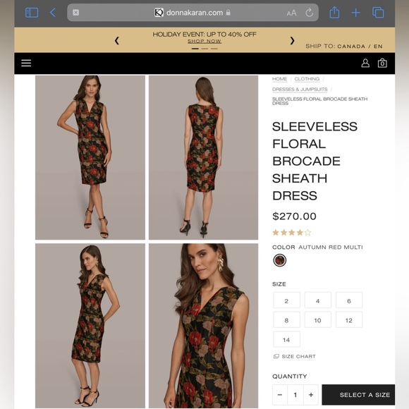 Embroidered Red Roses Dress - Picture 11 of 11